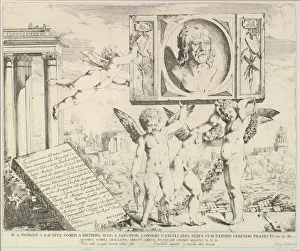 Sainthood Prints: Title page: Homage to Mantegna, from The Story of Saints James