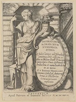 Title Page for Imperatorvm Romanorvm Nvmismata Avrea, 1627. Creator: Unknown