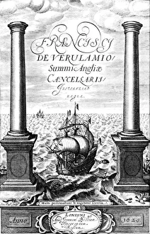 Lord Verulam Prints: Title page of Instauratio Magna, by Francis Bacon, 1620