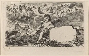 Title Page for 'Jeu des Mythologie', 1644. Creator: Stefano della Bella Title Page for 'Jeu des Mythologie', 1644. Creator: Stefano della Bella