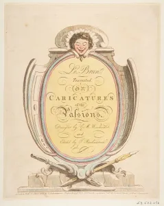 Lebrun Prints: Title Page: Le Brun Travested, or Caricatures of the Passions, January 21, 1800