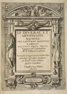 Title Page, from Le Diverse Et Artificiose Machine Del Capitano Agostino Ramelli, pub