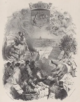Nanteuil Celestin Prints: Title Page for Les Artistes Anciens & Modernes, Vol. IX, ca. 1848-62
