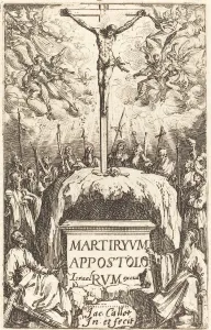 Title Page for The Martyrdoms of the Apostles, c. 1634 / 1635