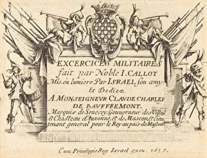 Title Page for The Military Exercises, 1634 / 1635. Creator: Jacques Callot