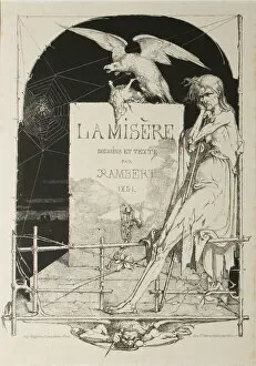 Title Page from Misery, 1851. Creator: Charles Rambert