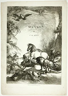 Huet Jean Baptiste I Prints: Title Page from Oeuvres de J. B. Huet, 1796–99. Creator: Jean Baptiste Marie Huet