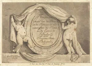 Etching And Aquatint Prints: Title Page: Oval Design from the Church of San Michele de Bosco