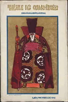 Title page of Souvenir program for Ballets Russes, 1913. Creator: Fyodor Fyodorovsky