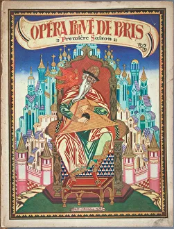 Title page of Souvenir program for the opera The Tale of Tsar Saltan by N. Rimsky-Korsakov, 1928 Title page of Souvenir program for the opera The Tale of Tsar Saltan by N. Rimsky-Korsakov, 1928
