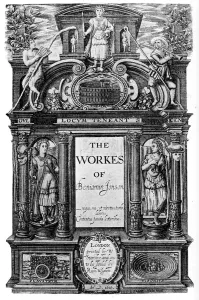 Ben Johnson Gallery: Title page of the works of Ben Jonson, 1616 (1893)