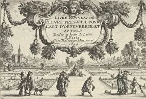 Images Dated 28th September 2020: Title Plate, from Livre Nouveau de Fleurs Tres-Util, 1645. 1645. Creator: Nicolas Cochin