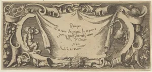 Turtle Prints: Title Plate, from Quinque Sensuum (Five Senses), ca. 1655. Creator: Francis Cleyn