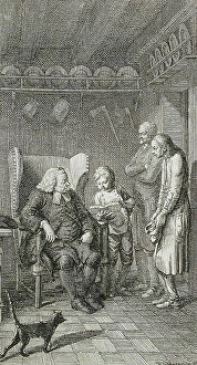 Feline Collection: Title Vignette for Stilling's 'Adolescent Years', 1778. Creator: Daniel Nikolaus Chodowiecki