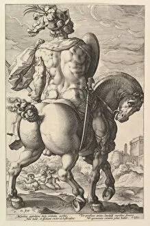 Titus Manlius, from the series The Roman Heroes, 1586. Creator: Hendrik Goltzius
