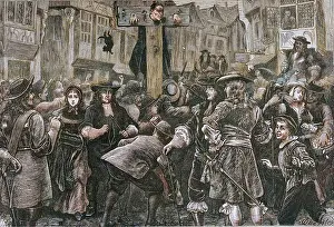 Publisher Prints: Titus Oates in the Pillory, 1685, (1897)