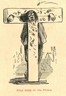 The Comic History Of England Gallery: Titus Oates in the Pillory, 1897. Creator: John Leech