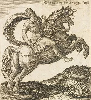 Bruyn Abraham De Gallery: Titus Vespasianus from Twelve Caesars on Horseback, ca. 1565-1587. ca. 1565-1587