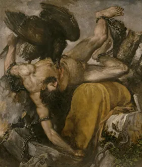 Tizian Prints: Tityos, 1548-1549. Artist: Titian (1488-1576)