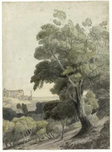 Tivoli Prints: Tivoli, Showing Rome in the Distance, c. 1781. Creator: Francis Towne