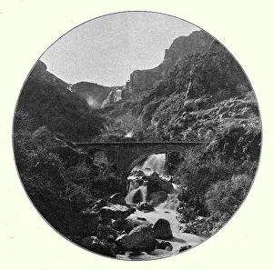 Wadi Prints: Tlemcen. Les cascades de l'Oued Mefrouch; Afrique du nord, 1914. Creator: Unknown