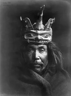 Spiritual Life Prints: A Tluwulahu mask-Tsawatenok, c1914. Creator: Edward Sheriff Curtis