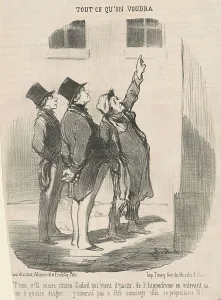 T'nez, v'la encore M'sieu Godard... 19th century. Creator: Honore Daumier