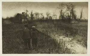 A Toad in the Path: Early Spring in Norfolk, c. 1883/87, printed 1888 A Toad in the Path: Early Spring in Norfolk, c. 1883/87, printed 1888