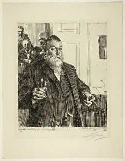 Toasting Prints: A Toast II, 1893. Creator: Anders Leonard Zorn