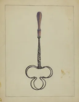 Tongs Prints: Toaster, c. 1935. Creator: Rollington Campbell