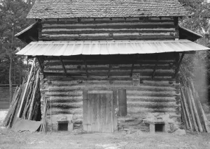 Tobacco barn, Person County, North Carolina, 1939. Creator: Dorothea Lange