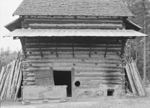 Tobacco barn ready for putting in, Person County, North Carolina, 1939. Creator: Dorothea Lange
