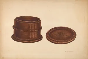 Poffinbarger Paul Collection: Tobacco Box, c. 1940. Creator: Paul Poffinbarger