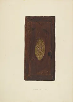 Tobacco Box Prints: Tobacco Box Cover, c. 1937. Creator: Eugene C. Miller