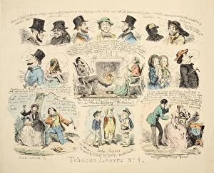 Drug Gallery: Tobacco Leaves No. 1, pub. 1851 (hand coloured engraving)