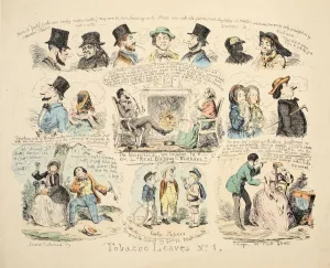Tobacco Leaves No. 1, pub. 1851. Creator: George Cruikshank (1792-1878)