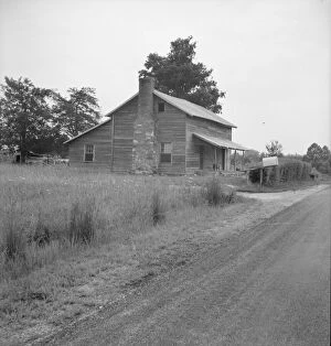 Tobacco sharecropper's house...Whitfield family, near Gordonton, North Carolina, 1939. Creator: Dorothea Lange