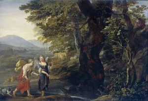 Tobias Prints: Tobias and the angel, 1690. Creator: Eglon Hendrik van der Neer
