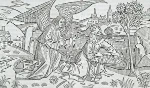 Tobias and the Angel, published 1483. Creator: Unknown
