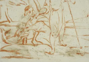 Catching Prints: Tobias catches the fish. Creator: Rembrandt Harmensz van Rijn