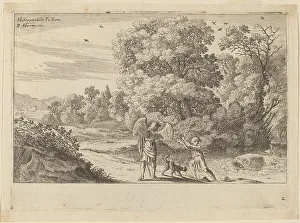 Swanevelt Herman Van Prints: Tobias Frightened by the Fish. Creator: Herman van Swanevelt