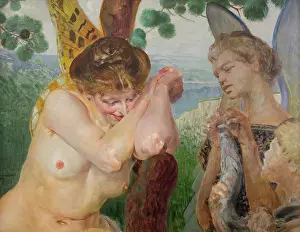 Tobias with a Harpy, 1909. Creator: Jacek Malczewski