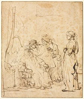 1606 1669 Prints: Tobias Healing His Fathers Blindness, c