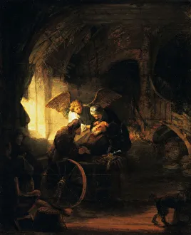 Tobias Returns Sight to His Father, 1636. Artist: Rembrandt Harmensz van Rijn Tobias Returns Sight to His Father, 1636. Artist: Rembrandt Harmensz van Rijn