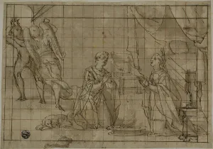 Tobias Prints: Tobias and Sarah Praying on Their Wedding Night, n.d. Creator: Lazzaro Tavarone