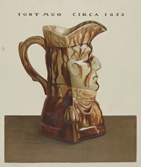 Toby Mug, c. 1937. Creator: Cleo Lovett