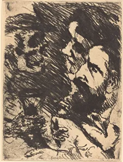 Tod bei Strucks (Death Visits the Strucks), 1921 (published 1922). Creator: Lovis Corinth Tod bei Strucks (Death Visits the Strucks), 1921 (published 1922). Creator: Lovis Corinth