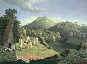 Fraser Prints: A Toda family in the Nilgiri Hills, India, 1837. Creator: Richard Barron