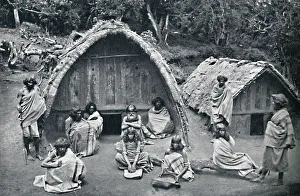 Bourne Prints: A Toda home in a mand (native hamlet), India, 1902. Artist: Bourne & Shepherd