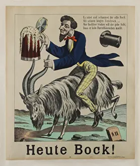 Brewery Prints: Today Bock!, c1900-1910. Creator: Anonymous
